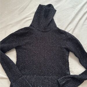 Takeout Black Turtleneck Sweater